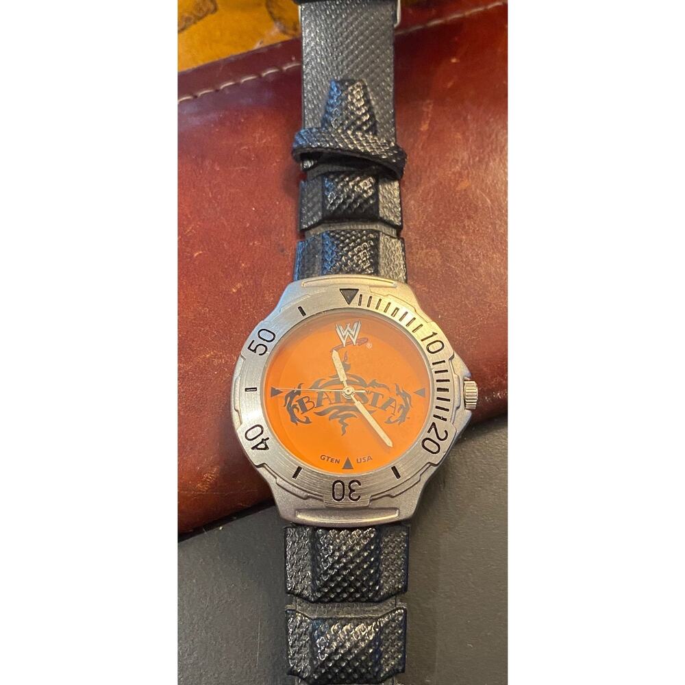 Black Orange WWE Batista Men's Watch - Game Time